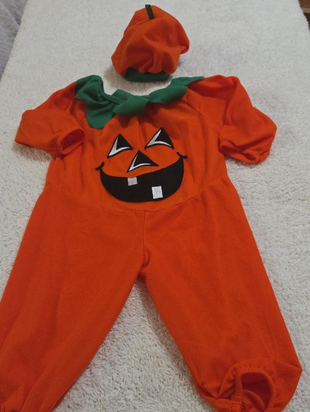 BASIC EDITIONS 2PC HALLOWEEN PUMPKIN COSTUME
